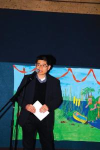 Dr Fred Chen addresses Rockingham Uniting Church. 